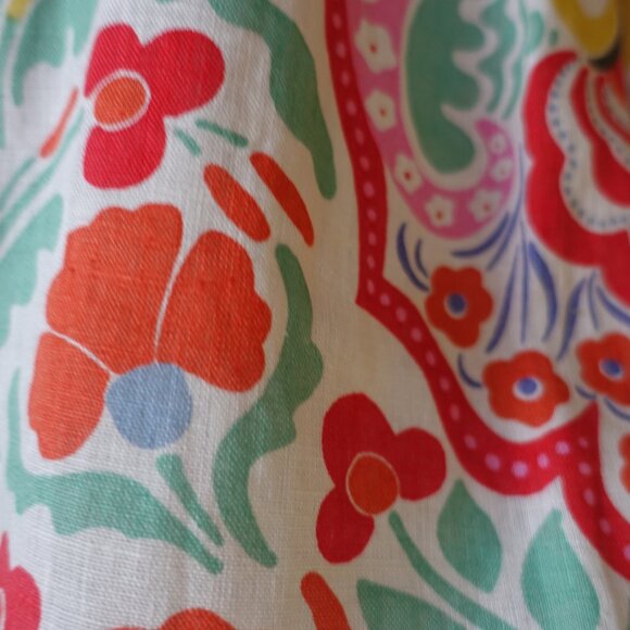 Boden linen floral shirt 4P 4 petite - Picture 10 of 16